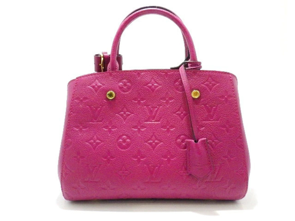 LOUIS VUITTON Montaigne Monogram Empreinte Grape Handbag